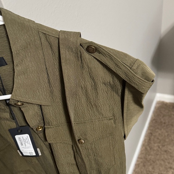 Rag & Bone Khaki Shirt Dress - Picture 3 of 4